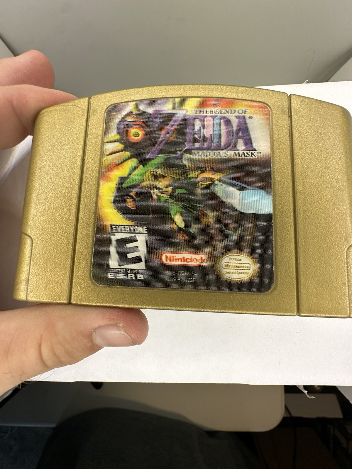 The Legend of Zelda: Majora’s Mask N64 Holographic Gold, Authentic, Tested