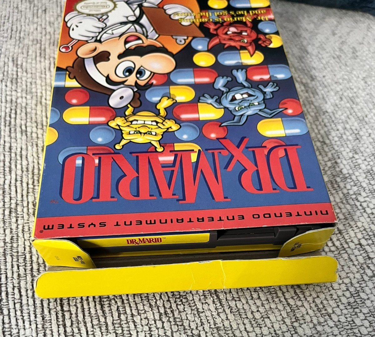 Dr. Mario (Nintendo NES, 1990) CIB, Complete in Box! Tested and Working!