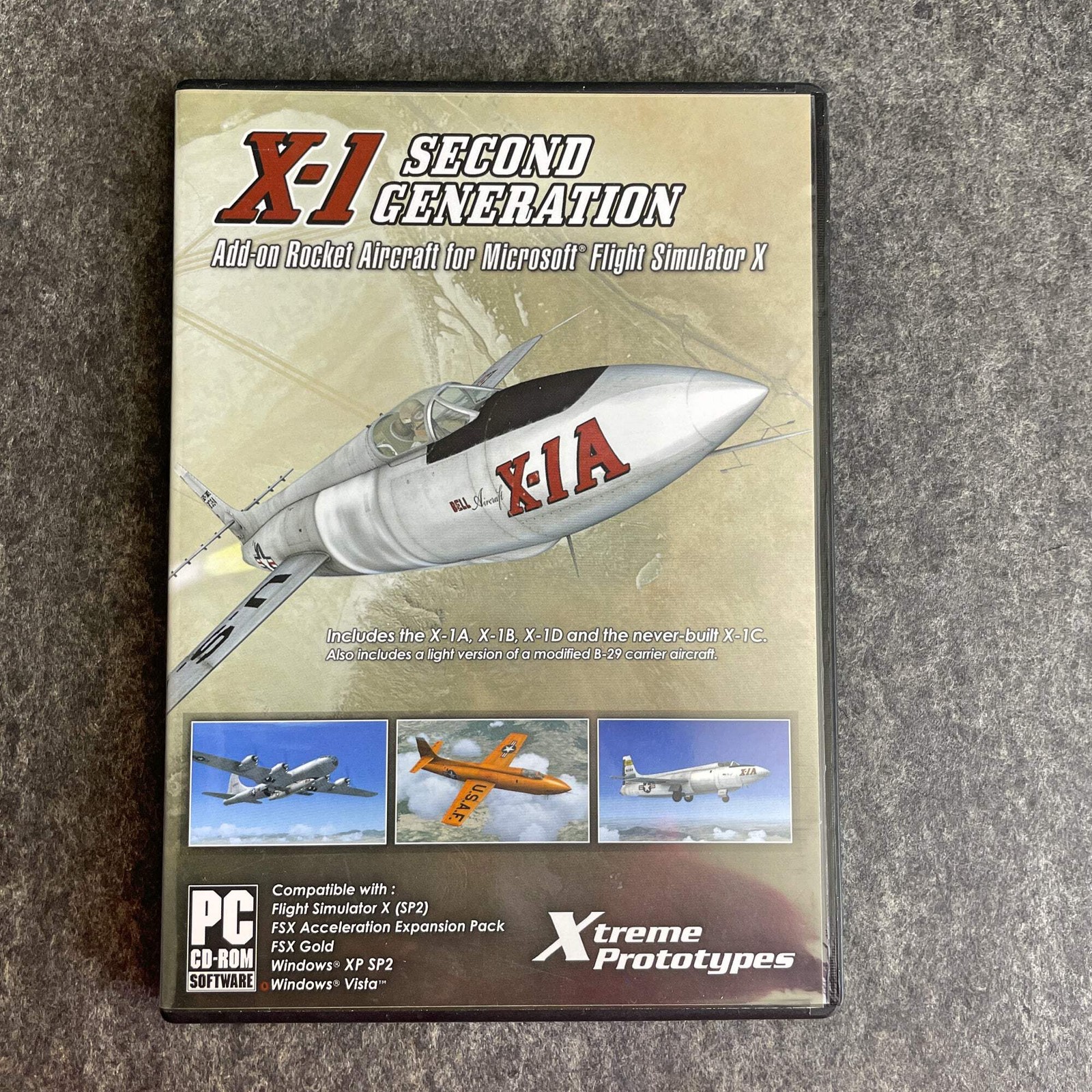 FSX Add-On Bundle x4 Spitfire Lightning Bell X-1 Dodosim 206 Helicopter PC