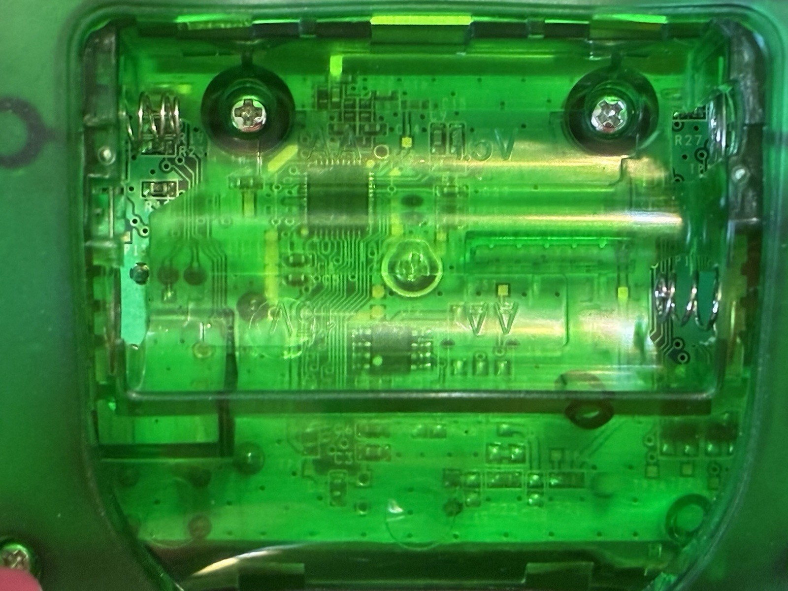 Vintage Logitech Green Attack Controller XBox Lights up Not Tested