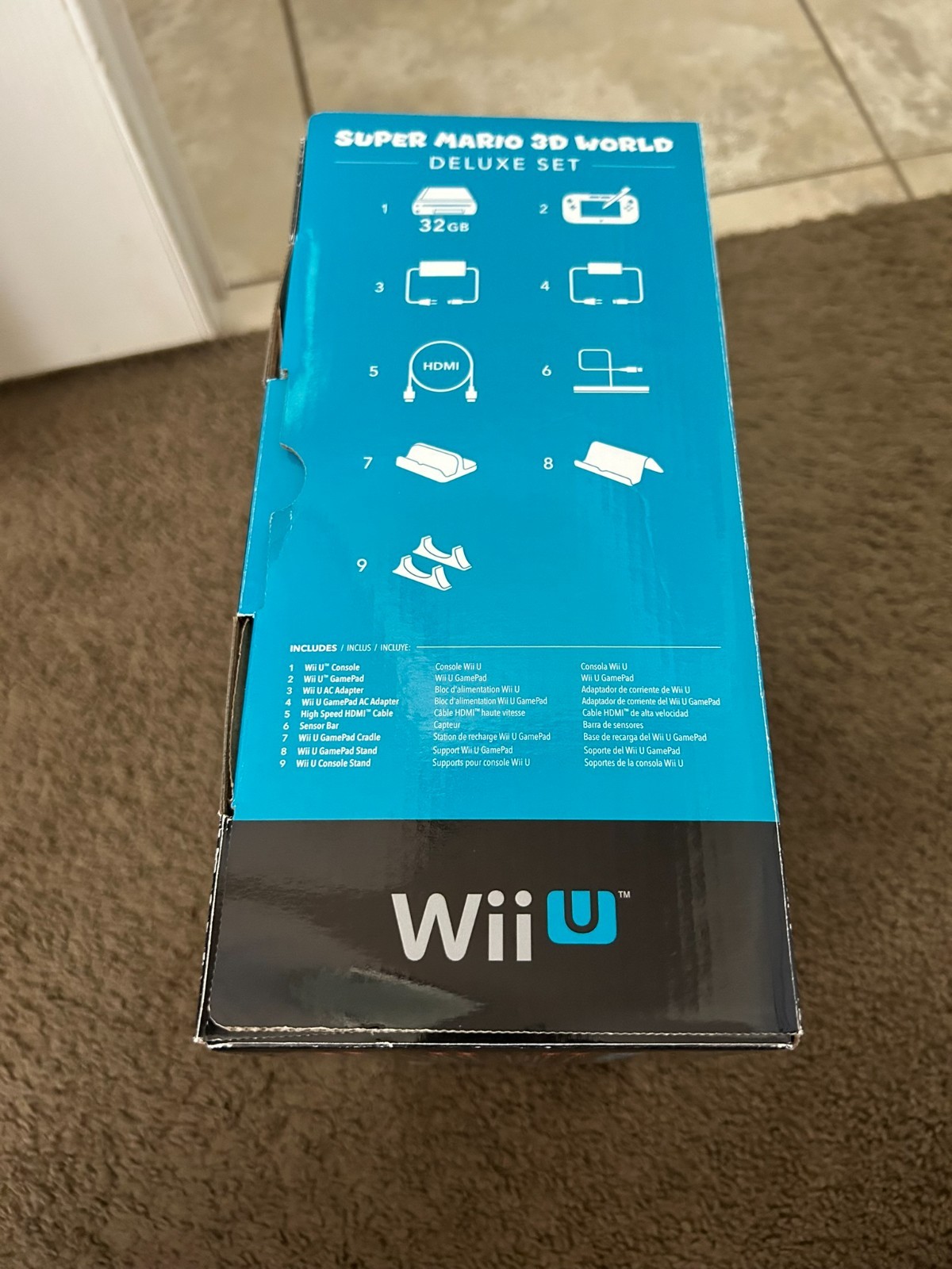 NEW Nintendo Wii U 32gb Super Mario 3D World Deluxe Set – Black System
