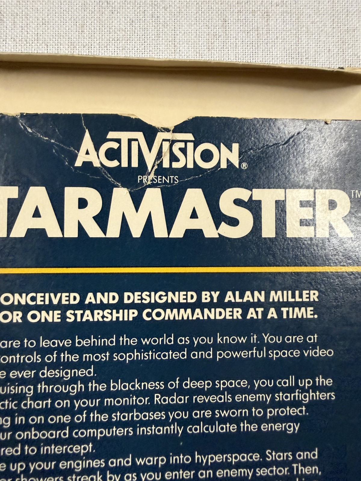 Starmaster Atari 2600 1982 CIB Complete in Box – Very Cool!
