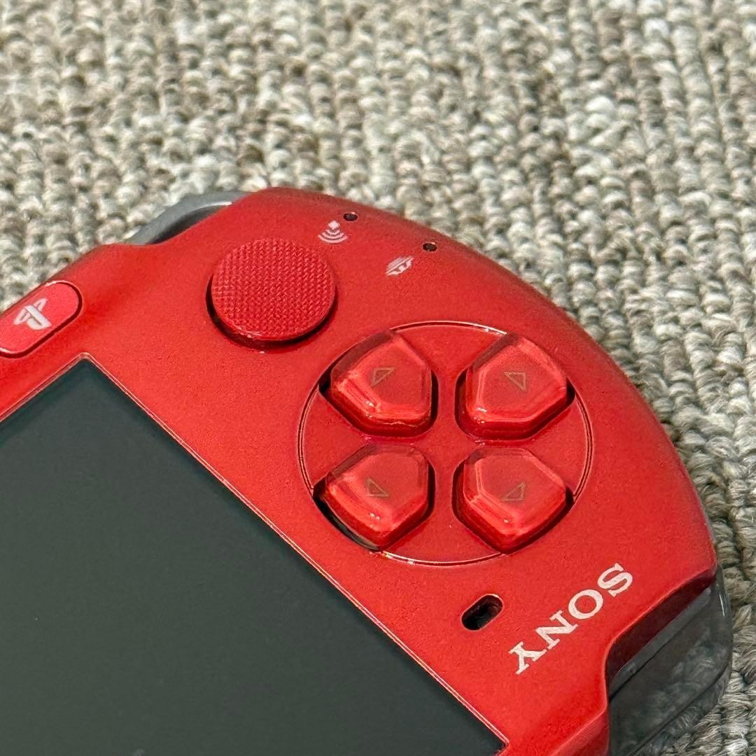 SONY Playstation PSP 3000 Radiant Red Game Console Good Tested Condition Japan