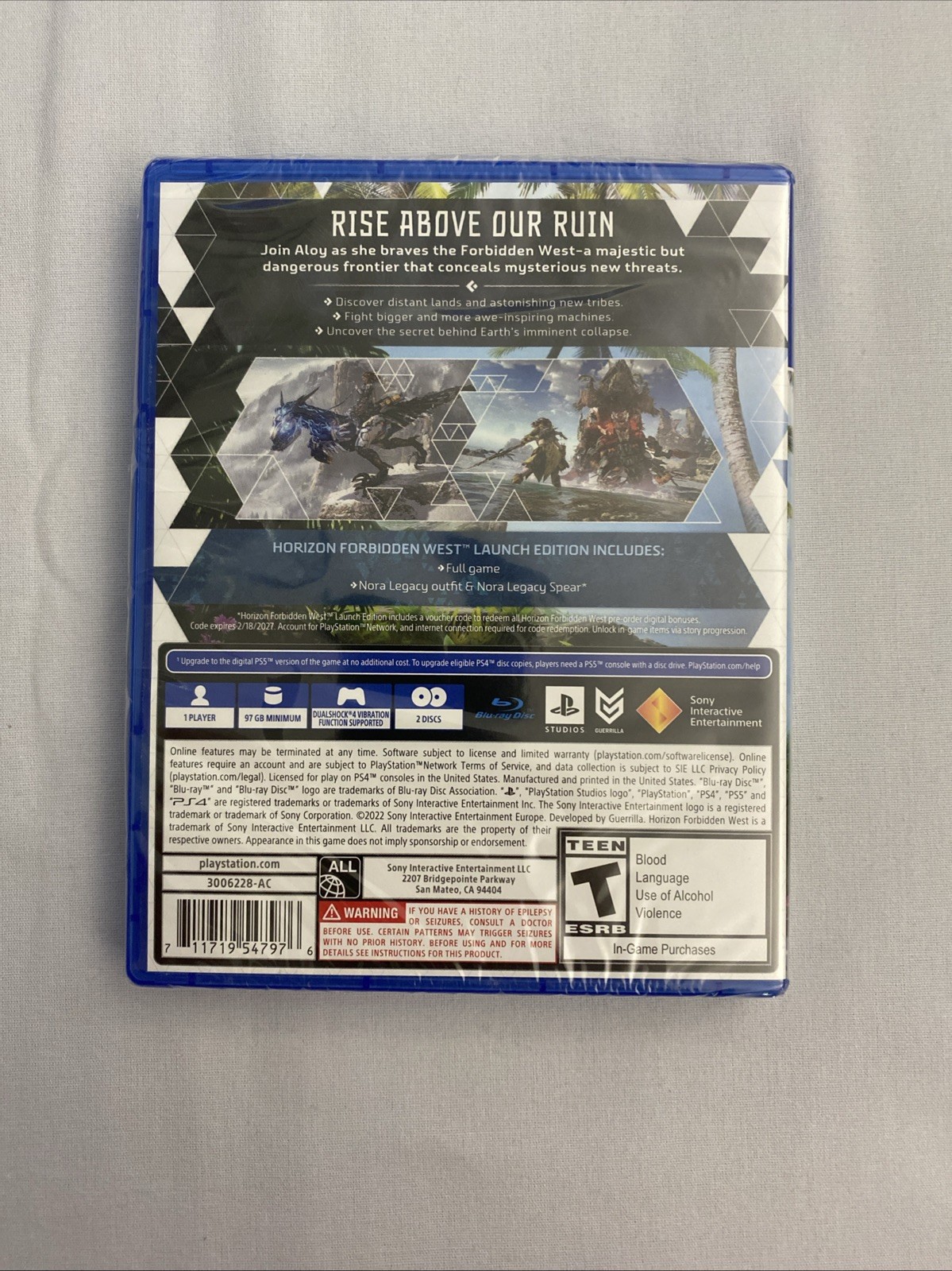 Horizon Forbidden West Launch Edition – Sony PlayStation 4 Brand New Unopened