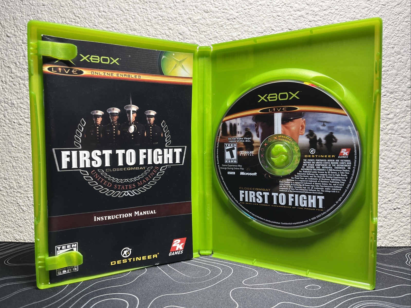 Close Combat: First to Fight (Microsoft Xbox, 2005) Complete VG++
