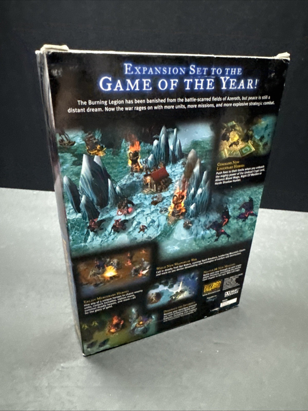 Warcraft III 3 Frozen Throne Expansion Set 2003 PC MAC CD-ROM • New & Sealed