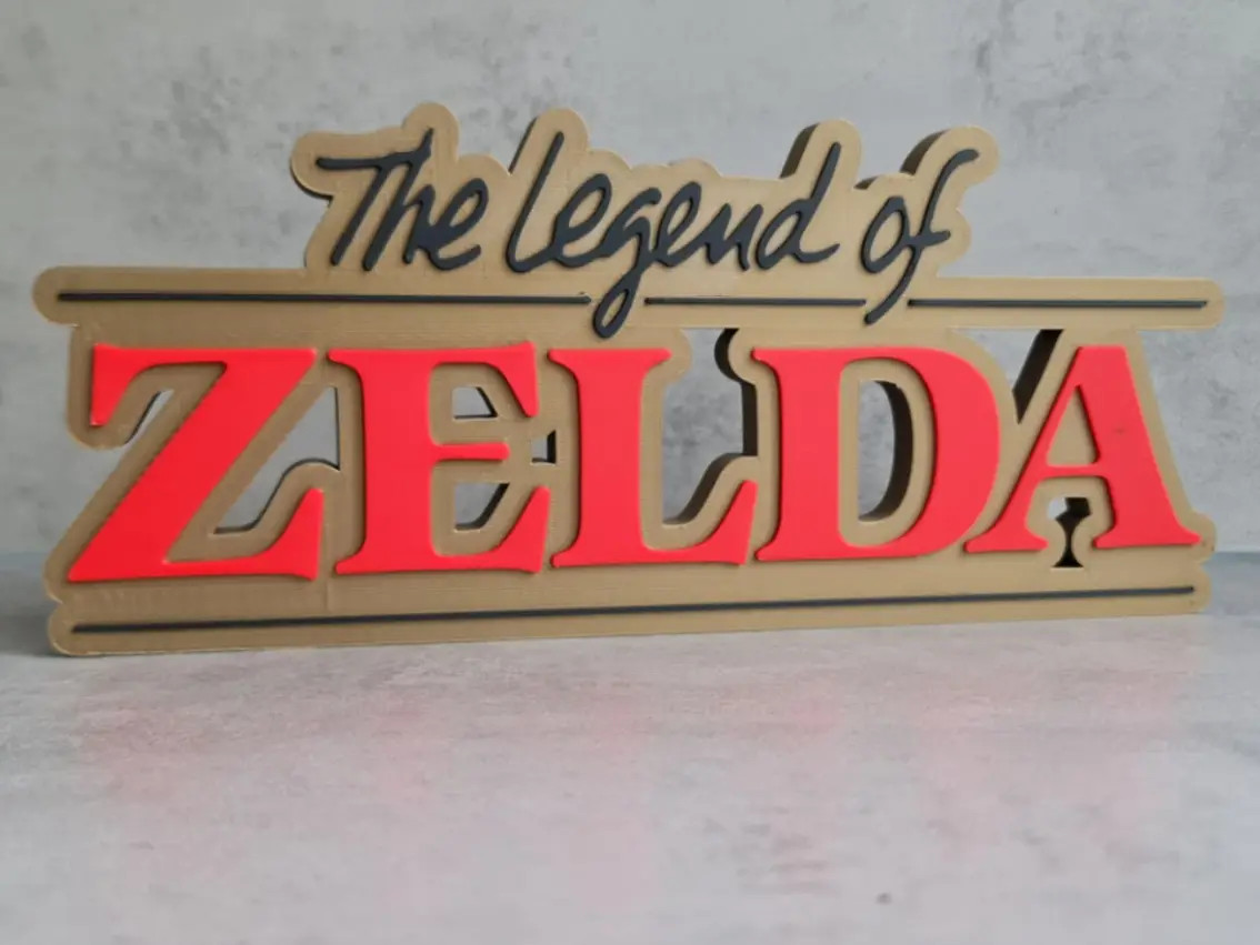 The Legend of Zelda 3D Logo Sign Nintendo Desk Shelf Display Video Game Decor