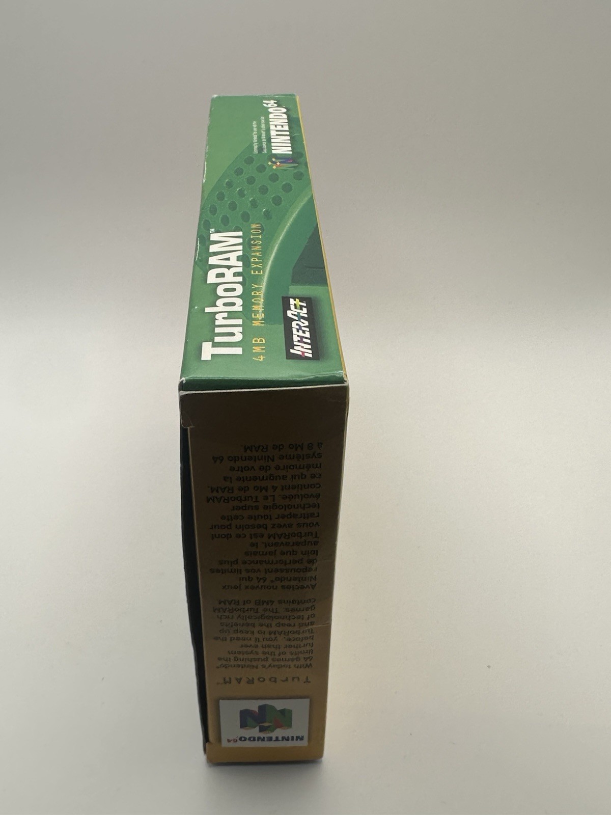 NINTENDO 64 TURBO RAM 4MB MEMORY EXPANSION TRANSFER PAK INTERACT W BOX CIB N64