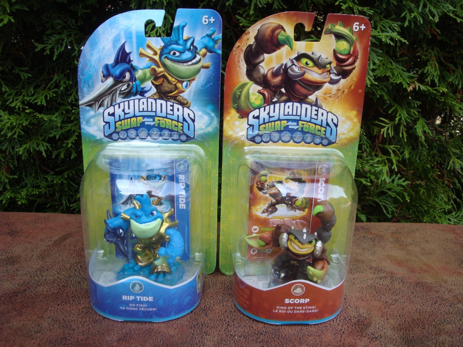 Lot of (2) Skylanders Swap Force Figures- (Rip Tide & Scorp) by Activision 2013