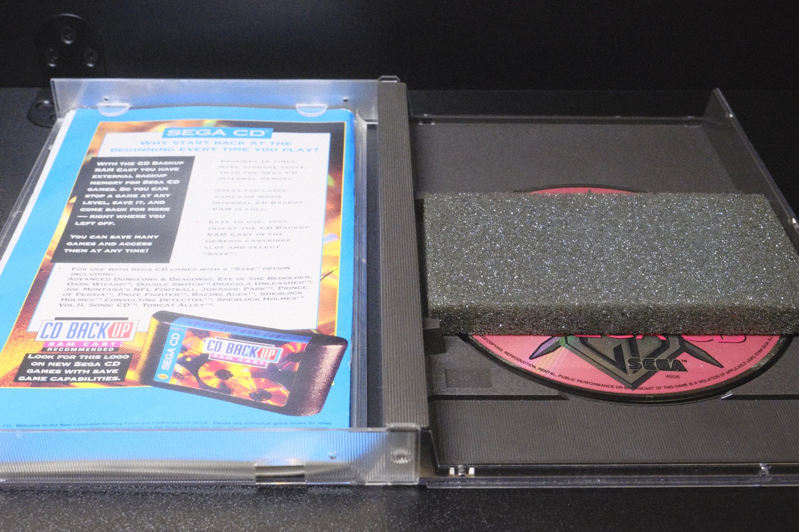 Shining Force CD (Sega CD, 1994) Manual & Registration Card + Foam Included
