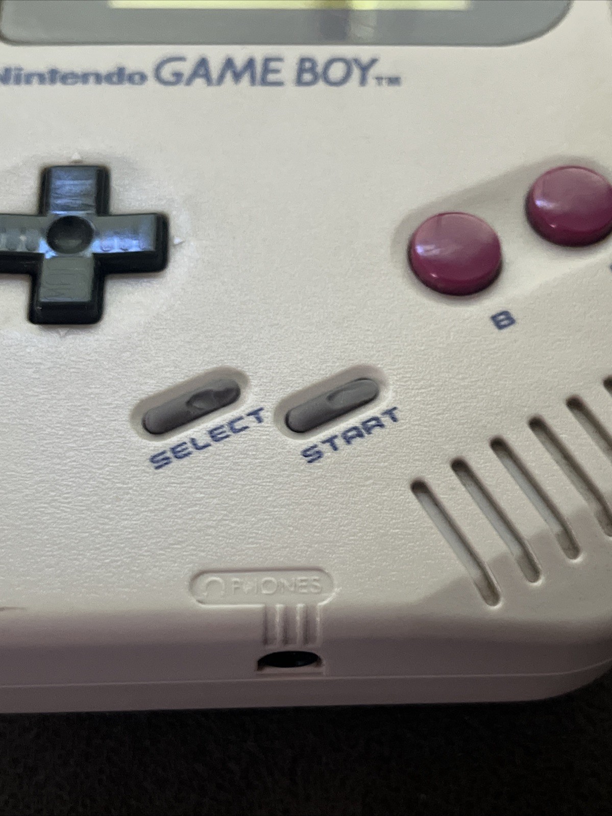 Authentic Original Nintendo Game Boy DMG-01 Console Handheld Works! With Game.
