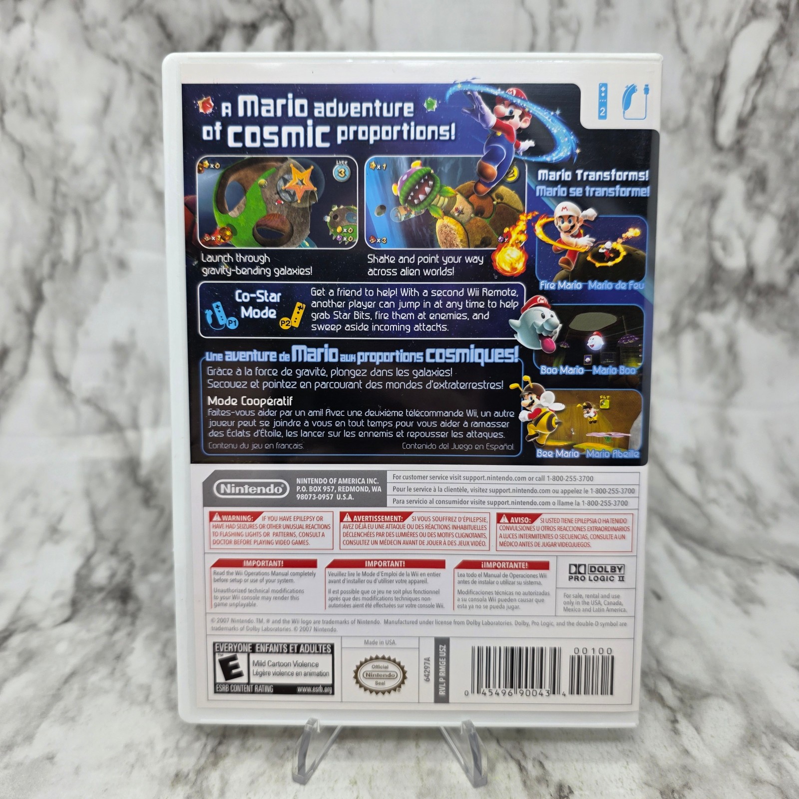 Super Mario Galaxy (Nintendo Wii) No Game or Manual Case Only