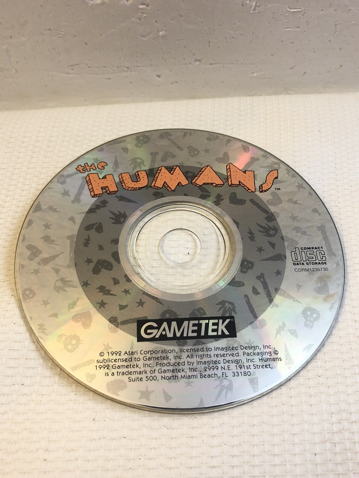 1992 The Humans Dos IBM platformer puzzle PC Game tek Atari Imagitec Disc Only
