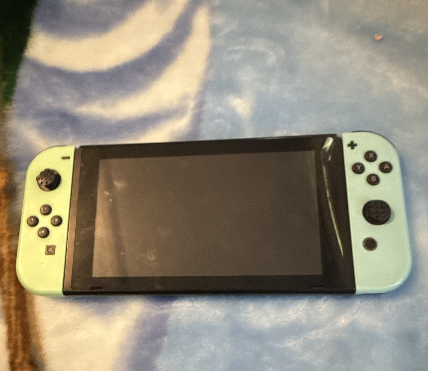 Nintendo Switch Console w/ Blue Joy-Cons, 2 Game Cards & Zelda Carrying Case