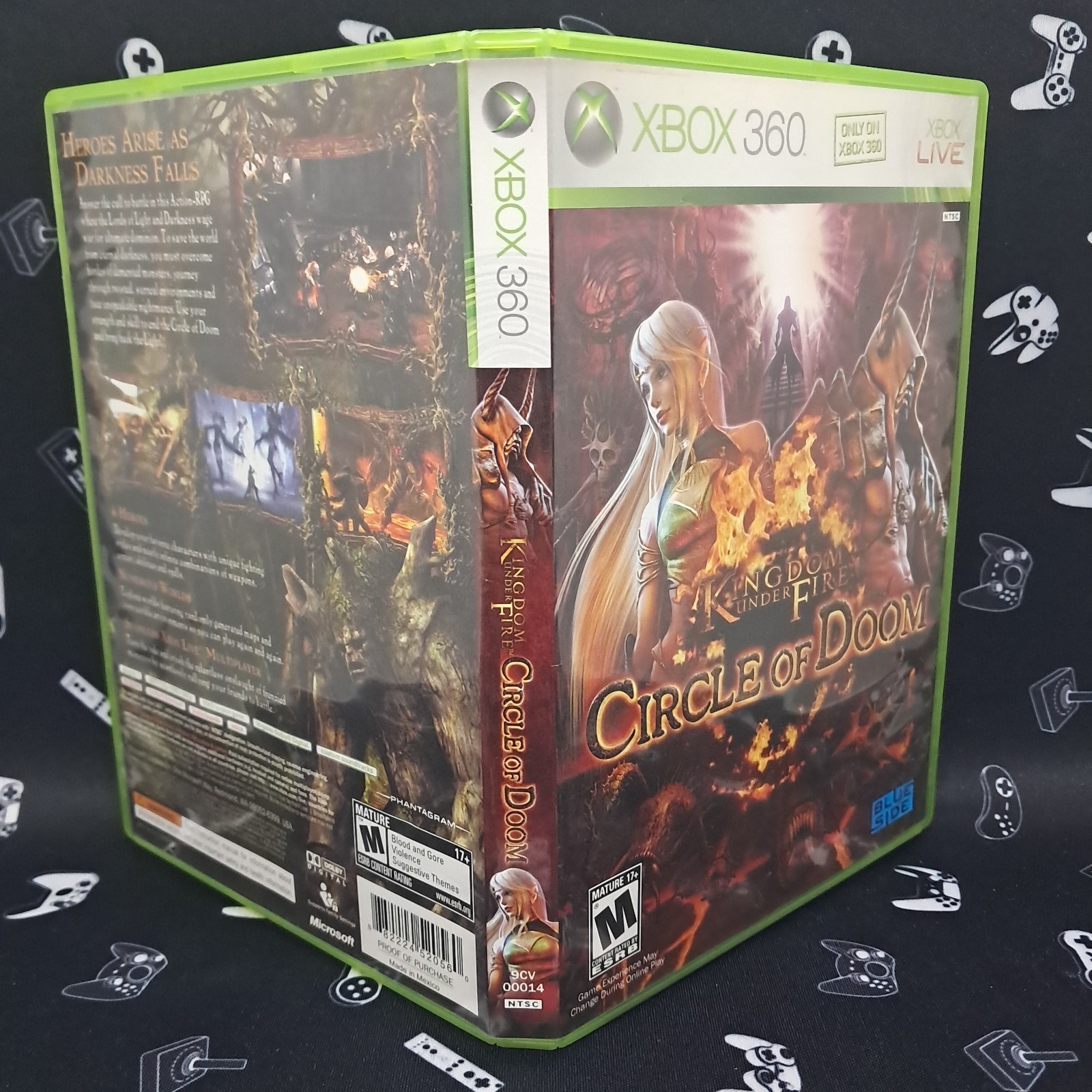Kingdom Under Fire: Circle of Doom (Microsoft Xbox 360, 2008) CIB Very Good