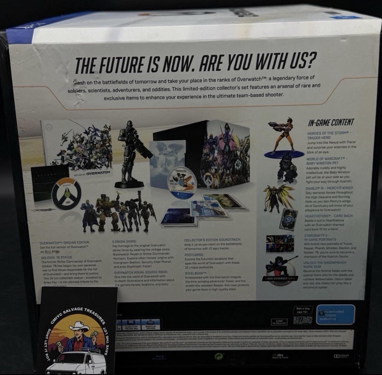 Overwatch Sony PS4 Collectors Edition 2016 New Sealed Figure, Mint & Complete