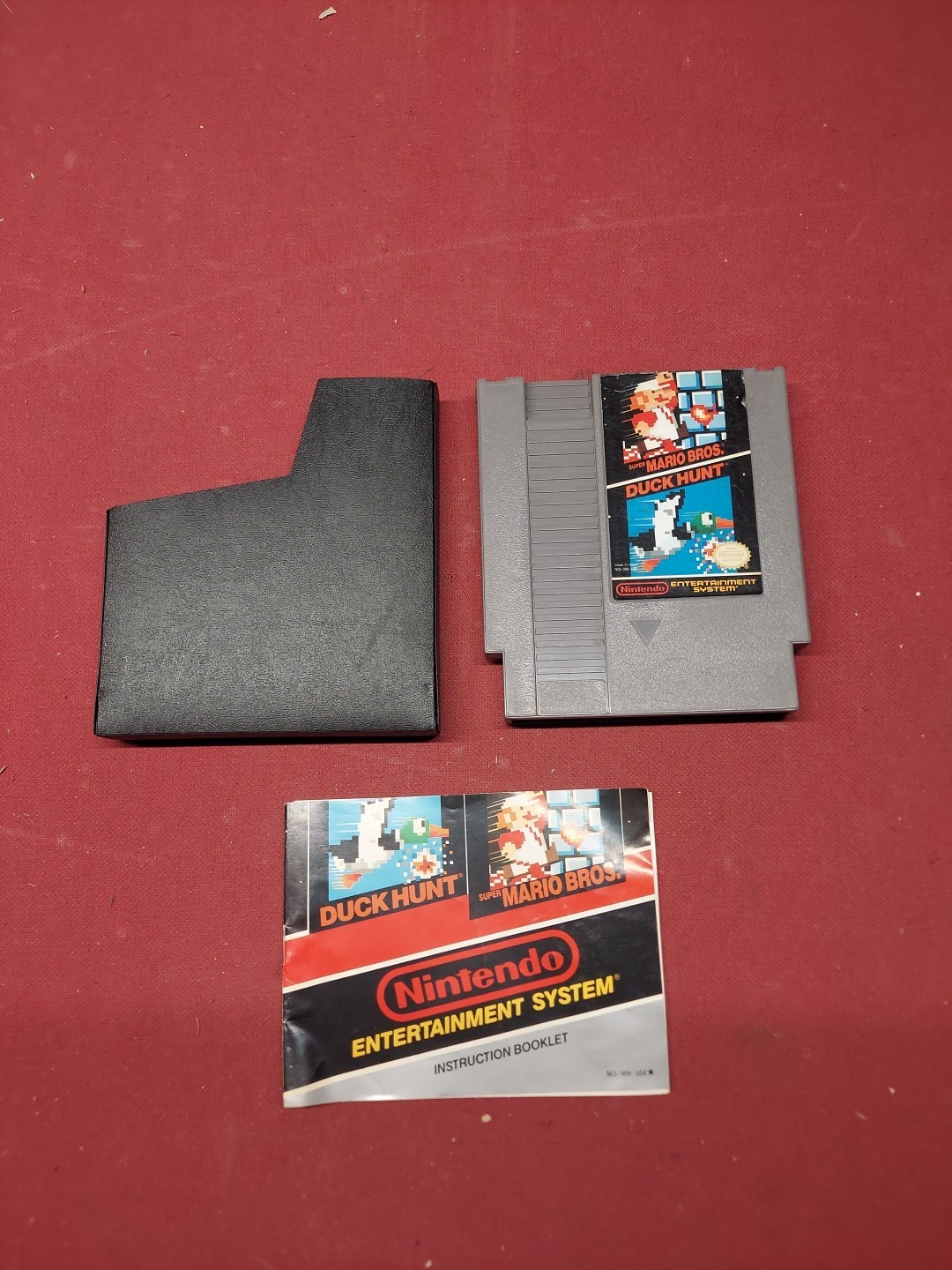 Nintendo NES Super Mario Bros Duck Hunt Game Instruction Booklet Manual Sleeve