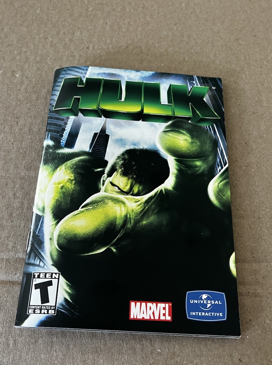 HULK Big Box PC Game CD-rom Universal Interactive Marvel 2003 Incredible Hulk