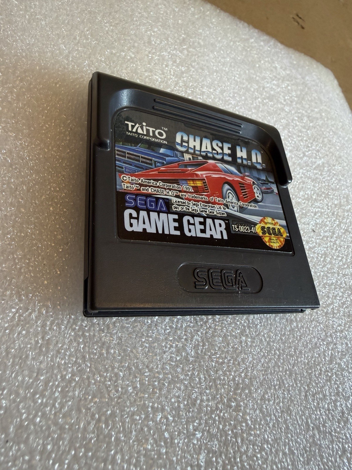 Sega Hand Held Game Gear Taito Chase H. Q. Authentic Hq H.q.