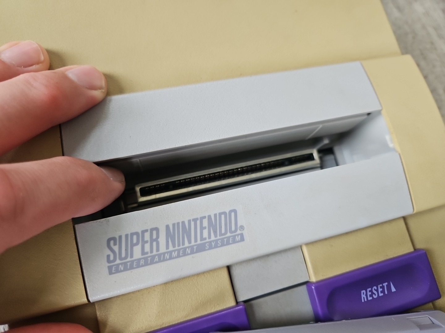 SNES Original Console Power / Av Cables 2 Controllers + Super Mario World