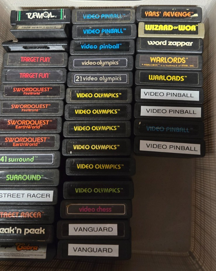 Atari 2600 Video Games, all games have been tested.