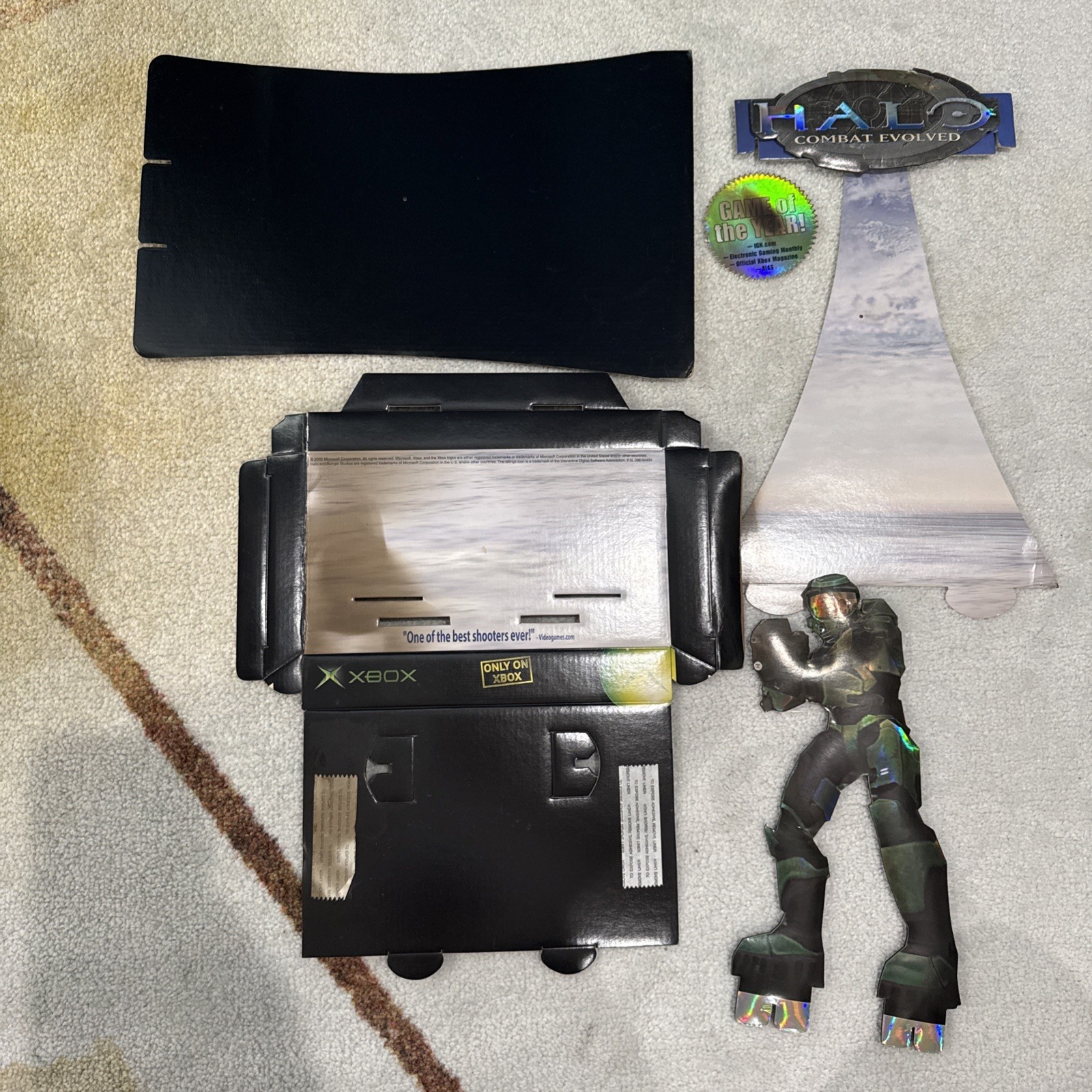 Halo Combat Evolved GameStop Retail Store Standee- Unfolded But Smoke Damage