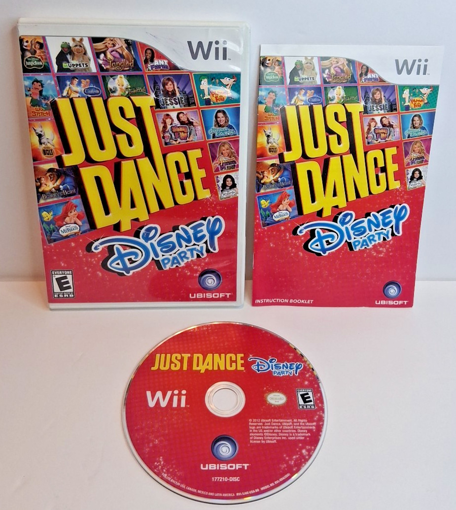 Just Dance 3 & Disney Party Nintendo Wii Complete With Manual CIB-Tested