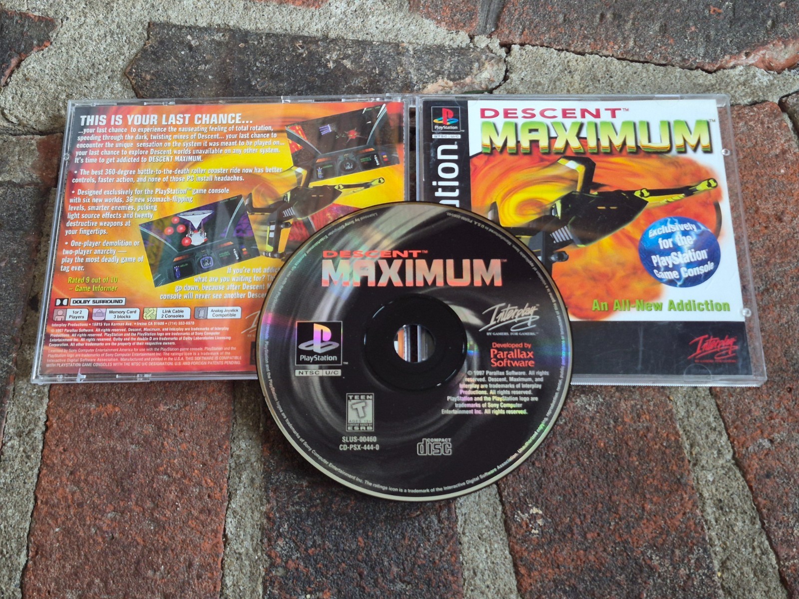 Descent Maximum Playstation 1 PS1 Tested Complete CIB