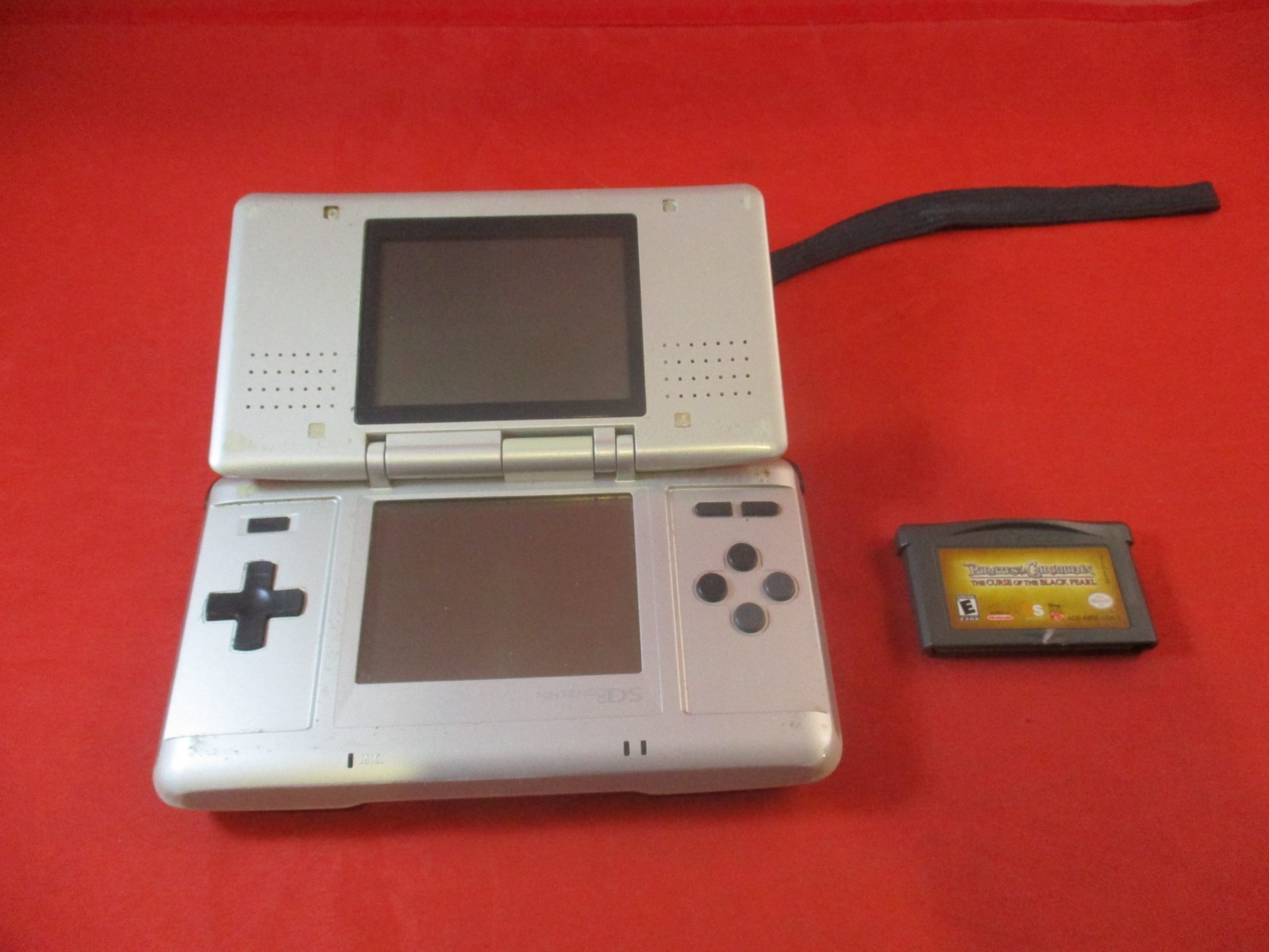 Original Nintendo DS Console System w/ Pirates of Carribean GBA game WORKS!