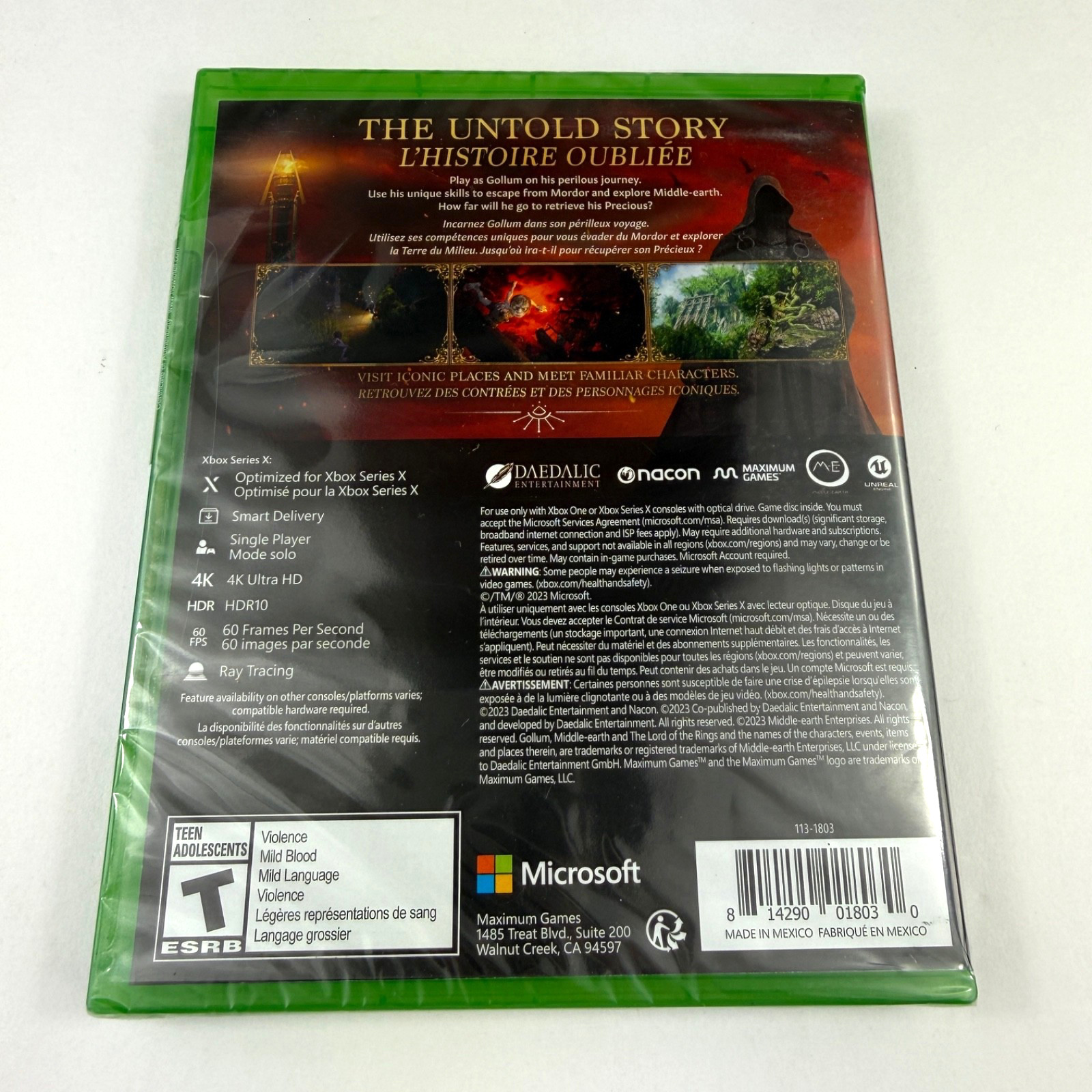 The Lord of the Rings Gollum Game for Microsoft Xbox Series X One Free Shipping!