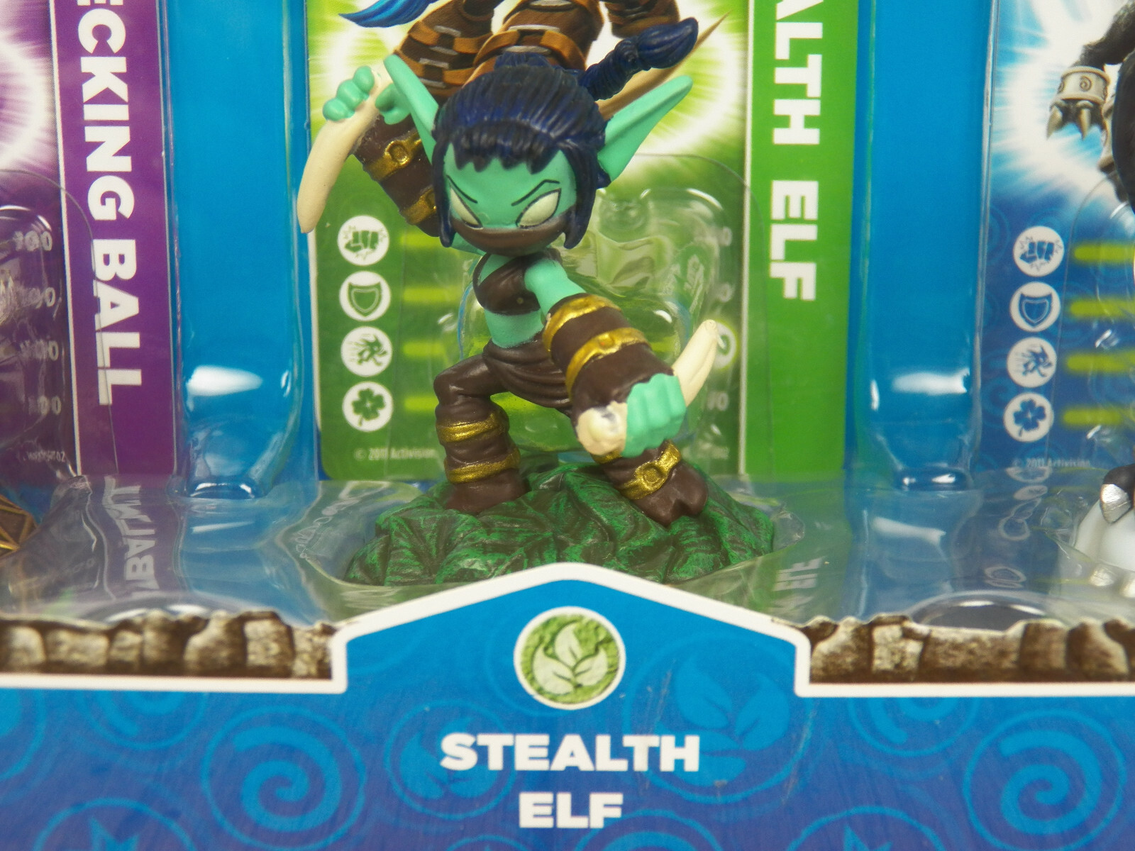 Skylanders 3-Pack Wrecking Ball, Stealth Elf, Sonic Boom Figures -Spyros-**NEW**