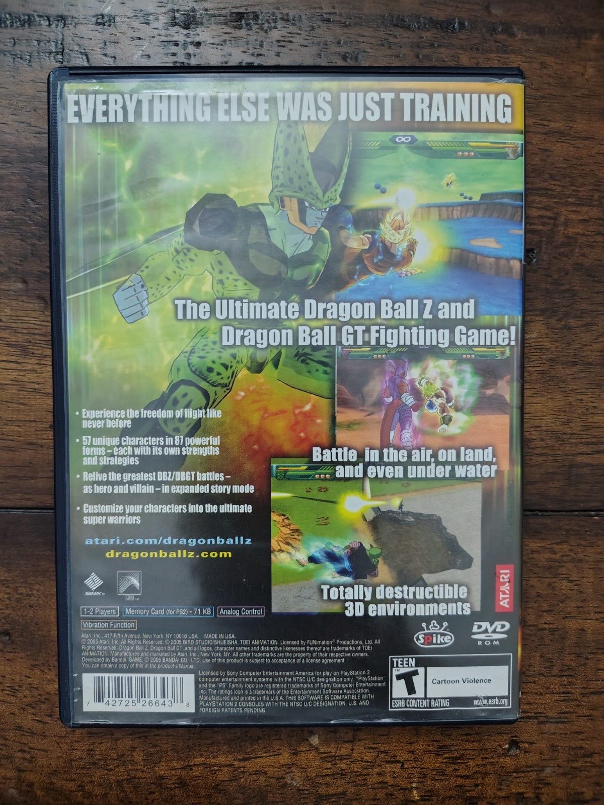 Dragon Ball Z: Budokai Tenkaichi (Sony PlayStation 2, 2005) CIB