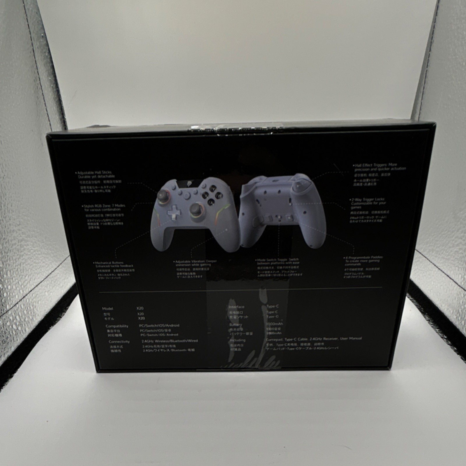 EasySMX X20 Wireless Controller Multi-platform White Gray for Switch/PC/iOS