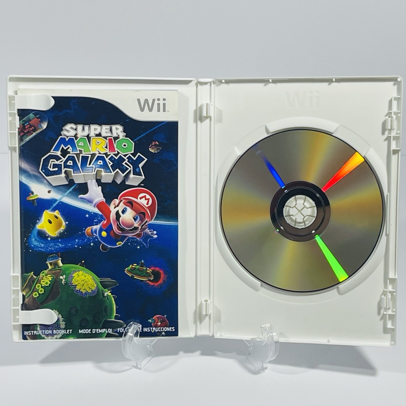Super Mario Galaxy (Nintendo Wii, 2007) Complete In Box