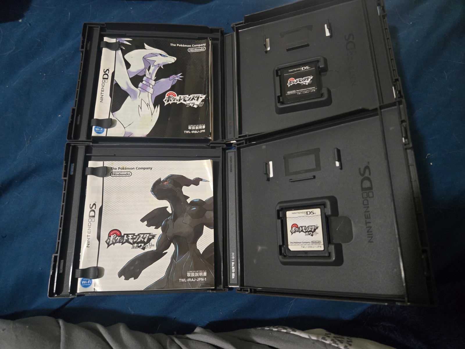 Pokemon Black and White Versions Complete in Box Tested Games (Japanese)