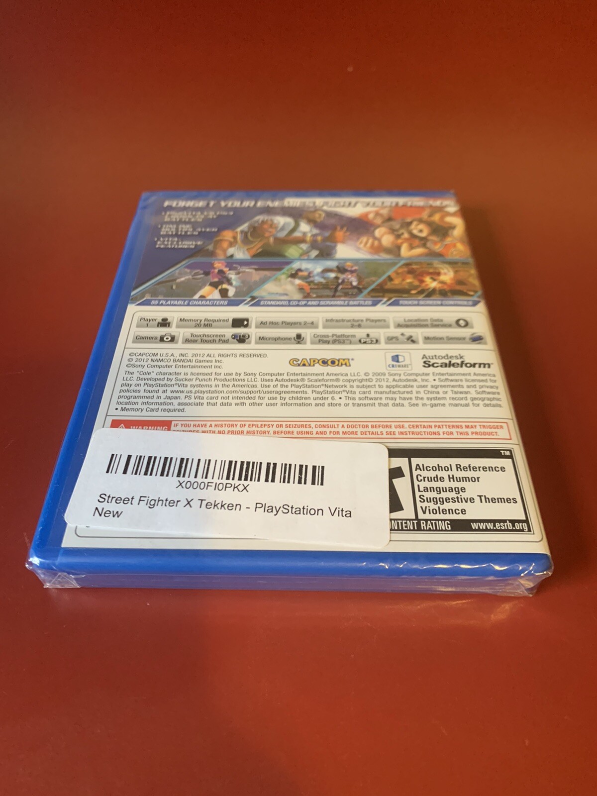 Street Fighter X Tekken PS Vita (Sony PlayStation Vita, 2012) Brand New