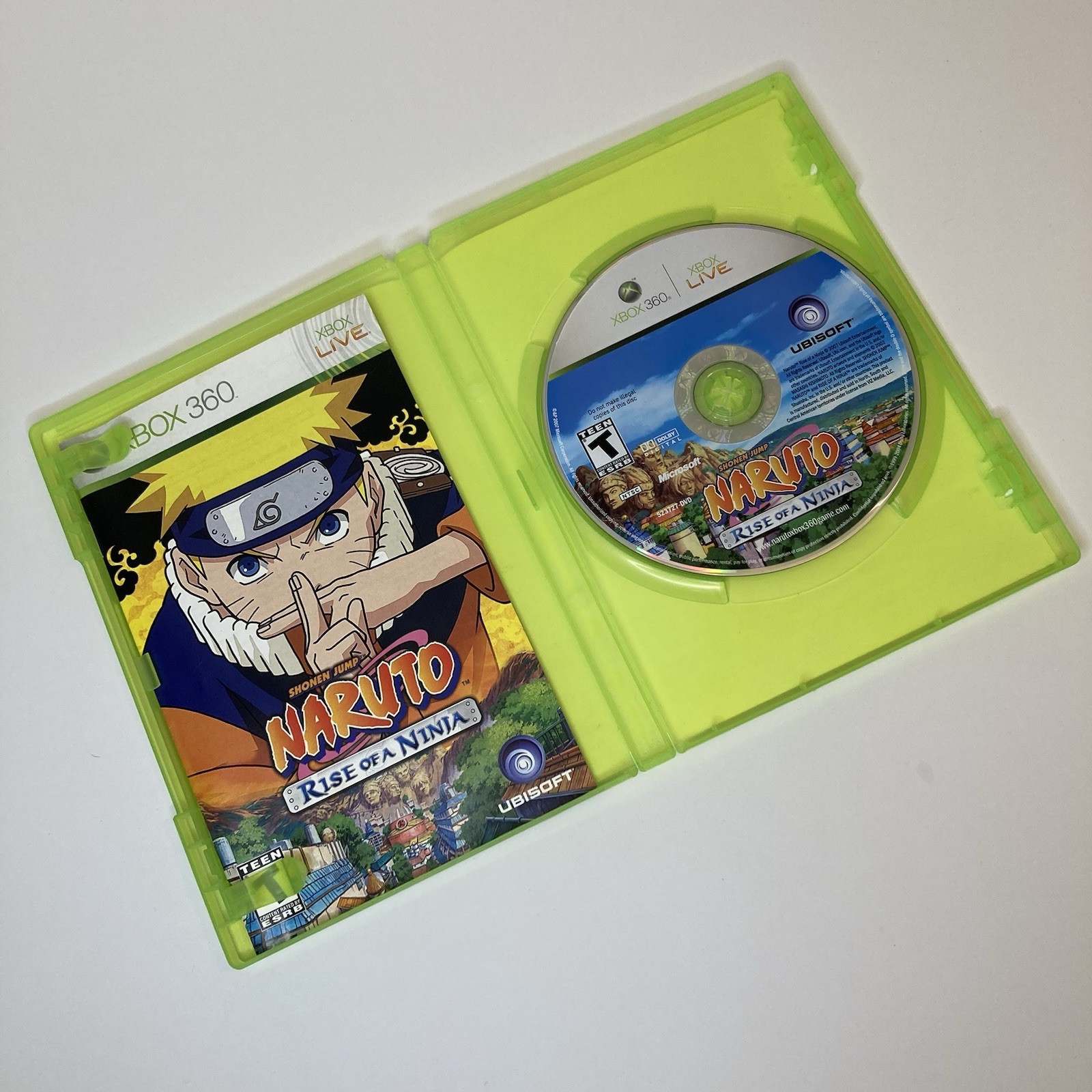 Naruto Rise of a Ninja Xbox 360 Game Complete CIB NTSC Microsoft Authentic