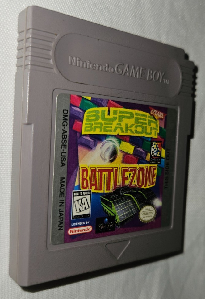 Super Breakout & Battlezone Cartridge Only Authentic Nintendo Game Boy USA 1996