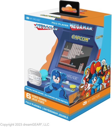 My Arcade DGUNL-7011 Mega Man Pico Player Portable Retro Arcade (6 GAMES IN 1) [