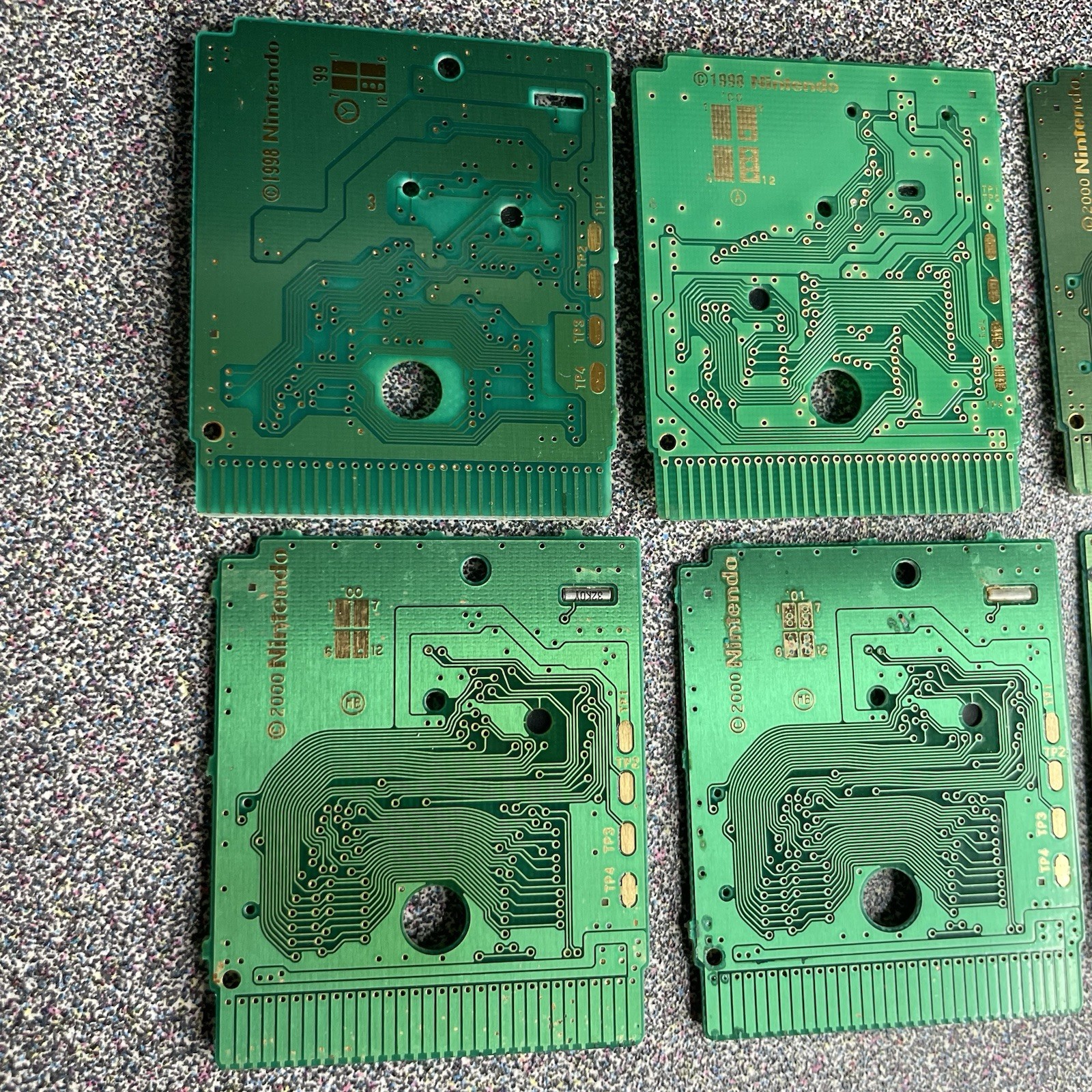 Pokémon Games Red Yellow Gold Nintendo GameBoy Authentic Lot of 6 PARTS/REPAIR