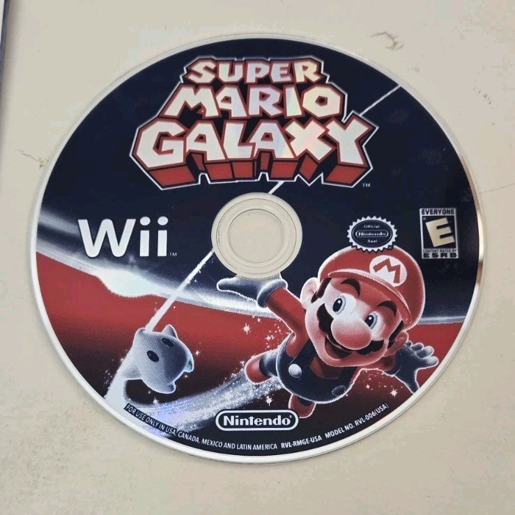 Super Mario Galaxy Nintendo Wii Complete W/ Manual CIB Tested Working VG+++ NICE