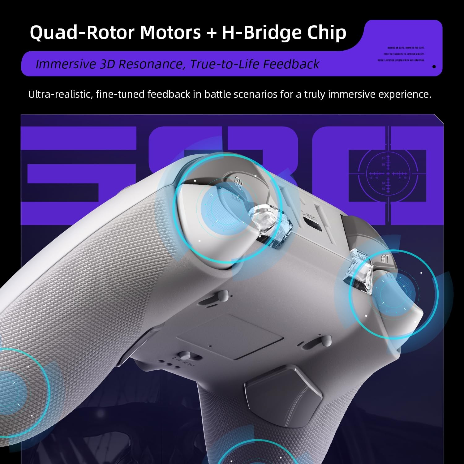 G80 1000HZ Wireless Gaming Controller for NS/PC/iOS/Android with Charging Doc…