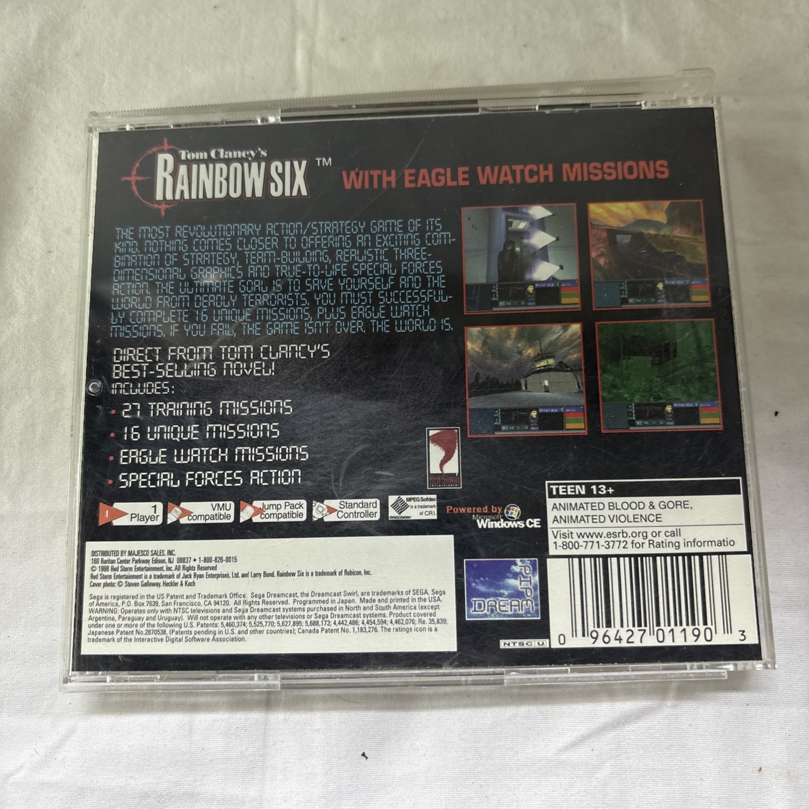Tom Clancy’s Rainbow Six (Sega Dreamcast, 2000) Complete