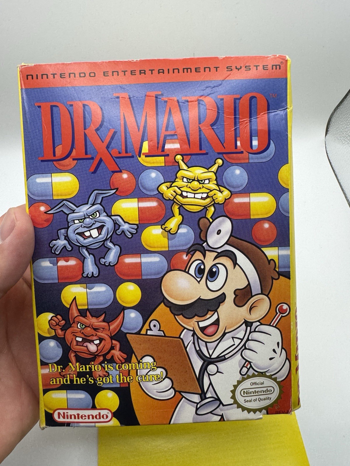 Dr. Mario NES Nintendo BOX & MANUAL ONLY – No Game – See Pics!
