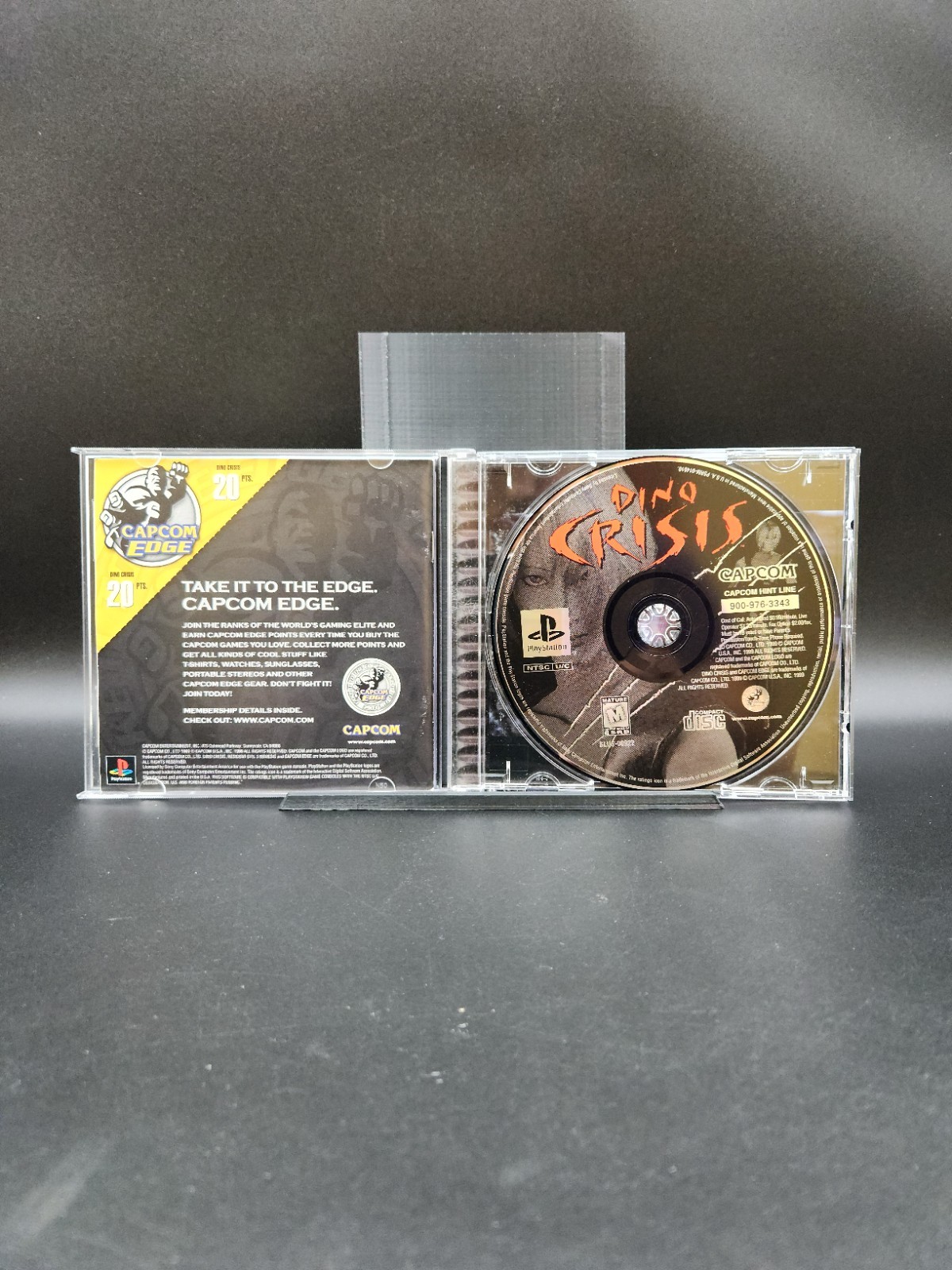 Dino Crisis (Sony PlayStation 1, 1999) Demo Disc Not Included FREE SHIPPING