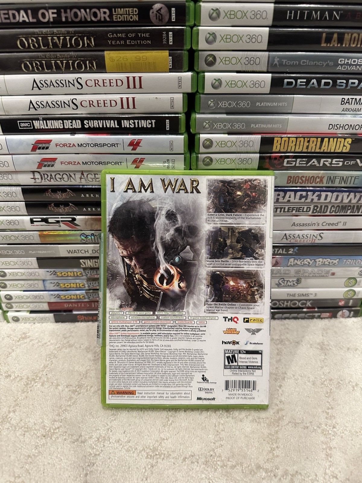 Warhammer 40,000: Space Marine (Microsoft Xbox 360) Complete CIB Tested