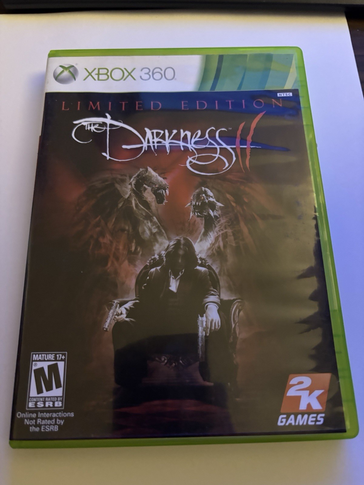 The Darkness 2 II Limited Edition (Xbox 360) Complete w/ Manual & Poster