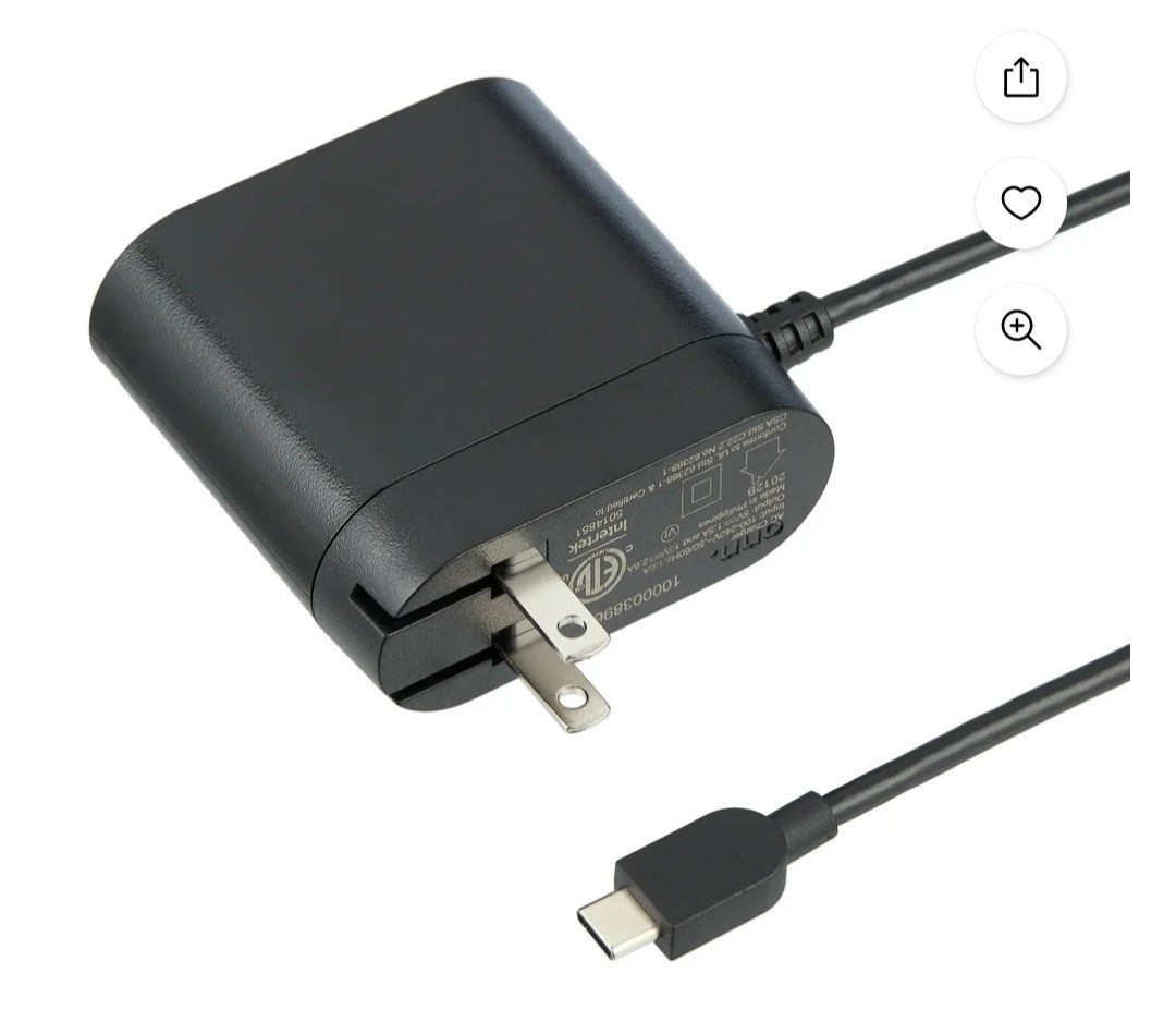Nintendo Switch Onn AC Charger 5v-15v