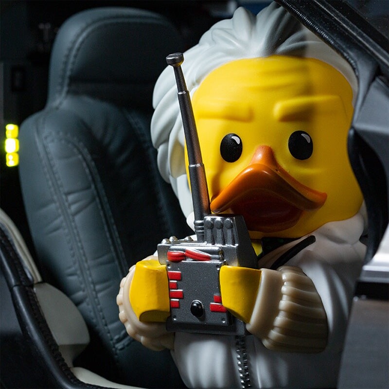 TUBBZ BOXED Back To The Future Doc Brown 2015 Collectible Duck Figure JEEP