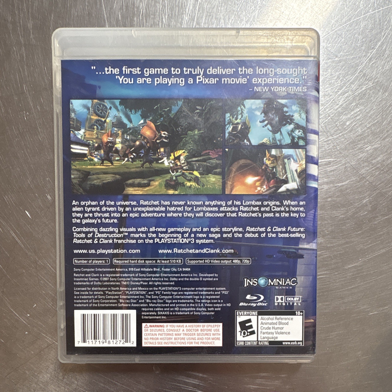 Sony Computer Ent. Ratchet & Clank Future Tools of Destruction PS3 Manual 2007